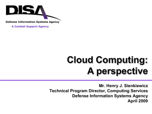 Cloud Computing A perspective