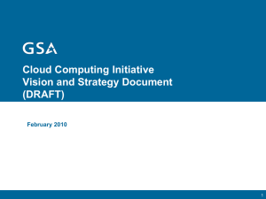 Cloud Computing Initiative Vision and Strategy Document