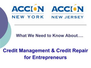Credit Management Credit Repair