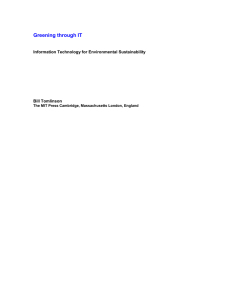 Information Technology for Environmental Sustainability