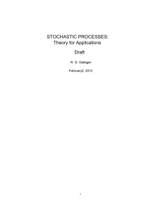 STOCHASTIC PROCESSES