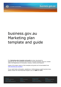 Marketing plan template and guide
