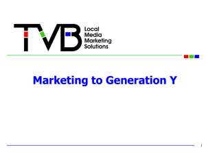 Marketing to Generation Y