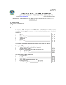 APPLICATION FOR SUBMISSION OF PROPOSEDREVIS EDADDITIONALTERATION BUILDING PLAN