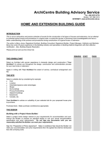 ArchiCentre Building Advisory Service