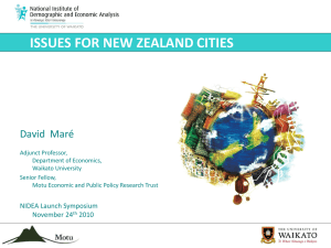 Issues for New Zealand Cities