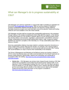 What can Manager's do to progress sustainability at CSU