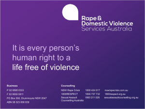 Responding with Compassion to Rape and Domestic Violence Situations