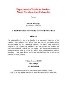 Department of Statistics Seminar North Carolina State University Susan Murphy