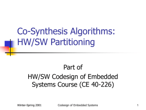 CoSynthesis_Algorithms-Partitioning.ppt