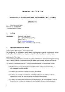 LAWS105-15S Introduction to New Zealand Law Societies