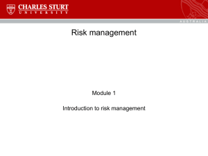 Introduction to CSU Risk Management