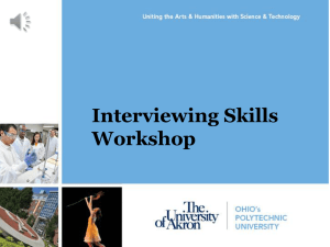 Interviewing Skills Workshop