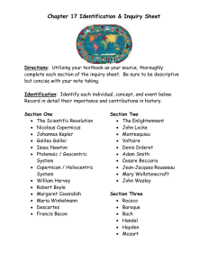 Chapter 17 Identification &amp; Inquiry Sheet