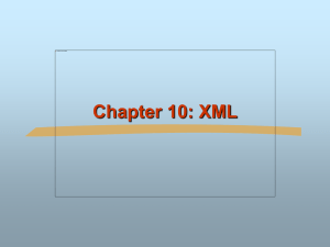 Chapter 10: XML