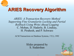 ARIES Recovery Algorithm