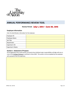 Performance Tool Form FY2015