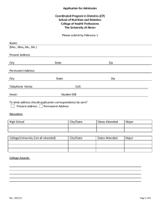 CP application form