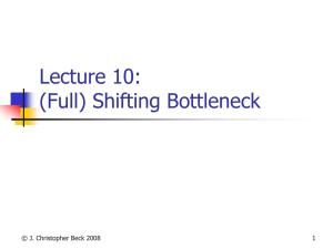 Lecture 10: (Full) Shifting Bottleneck © J. Christopher Beck 2008 1