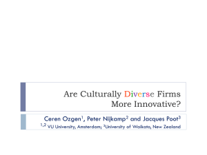 Are Culturally Firms More Innovative? D