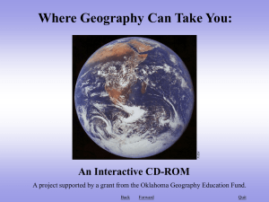 Where Geography Can Take You