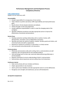 Competency Directory