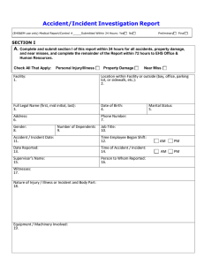 Incident/Accident Investigation Form