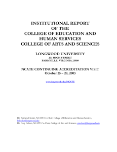 2003 NCATE Institutional Report