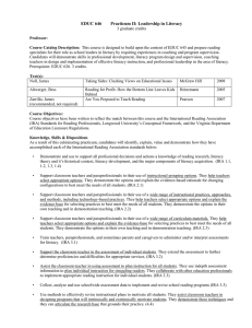 EDUC 646 Practicum II Literacy and Culture Syllabus