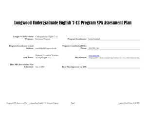 Undergraduate English Licensure