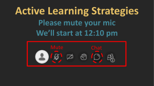 Active Learning Strategies - PPT