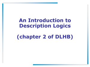 An Introduction to Description Logics (chapter 2 of DLHB)