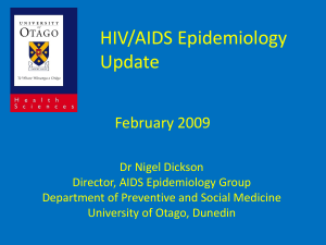 HIV/AIDS Epidemiology Update