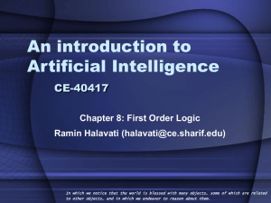 AI-08-First Order Logic.ppt