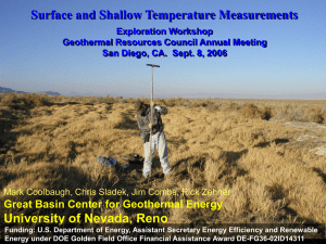Surface and Shallow Temperature Measurements