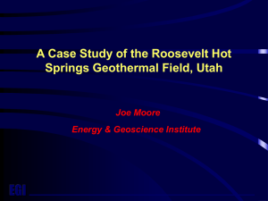 A Case Study of the Roosevelt Hot Springs Geothermal Field, Utah