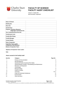 Facility Audit Checklist2