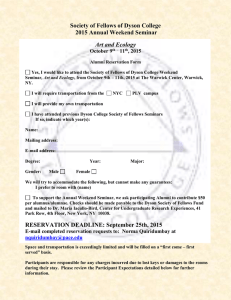 Alumni reservation form