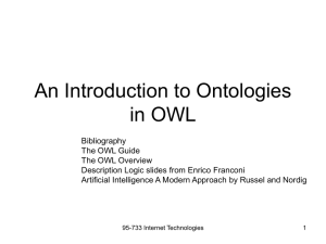 Introduction to OWL