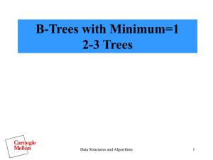 Notes on 2-3 Trees