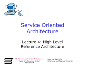 IBM CMU SOA Reference Architecture