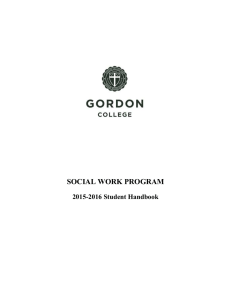 Social Work Program Student Handbook (DOC)