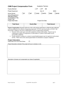 Project Compensation Agreement Form