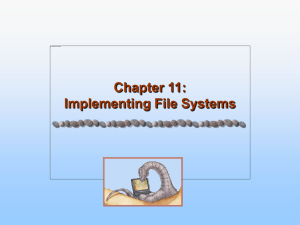 Chapter 11: Implementing File Systems