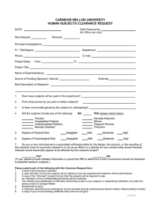 Clearance Request Form