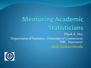 Dipak K. Dey Department of Statistics, University of Connecticut NRC, Vancouver