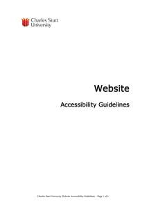 CSU Web Accessibility Guidelines