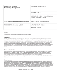 Travel Procedure 2014 Rev1