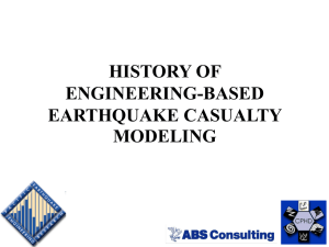 History of Engineering-Based Earthquake Casualty Modeling
