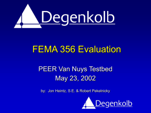 FEMA 356 Analysis of Van Nuys Testbed